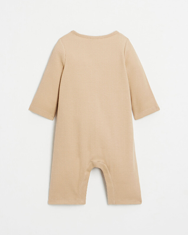 Chou embroidered long jumpsuit Camel colour  Natalys