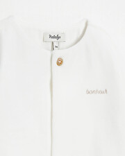 Velvet onesie Off-white colour  Natalys