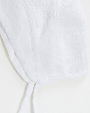 Embroidered hat Off-white colour  Natalys