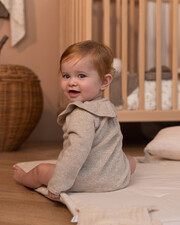 Merino wool romper Mottled beige colour  Natalys