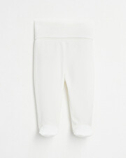 Velvet footed pants Off-white colour  Natalys