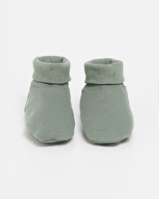 Fancy openwork slippers Grey-green colour  Natalys