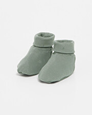 Fancy openwork slippers Grey-green colour  Natalys