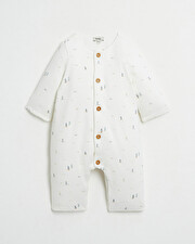 Footless long jumpsuit Boat print  Natalys