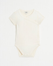 Fancy openwork crossed bodysuit Chalk colour  Natalys