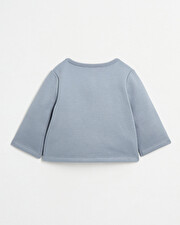 Fleece cardigan Blue-grey colour  Natalys
