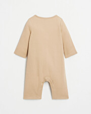 Chou embroidered long jumpsuit Camel colour  Natalys