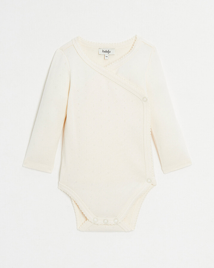 Fancy crossed bodysuit Chalk colour  Natalys