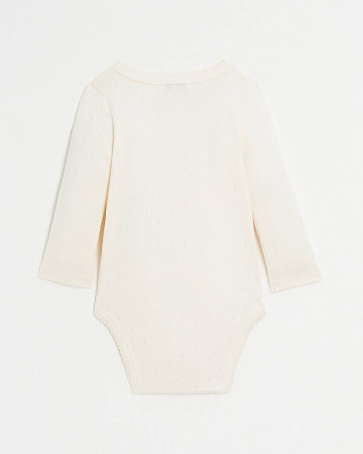 Fancy crossed bodysuit Chalk colour  Natalys