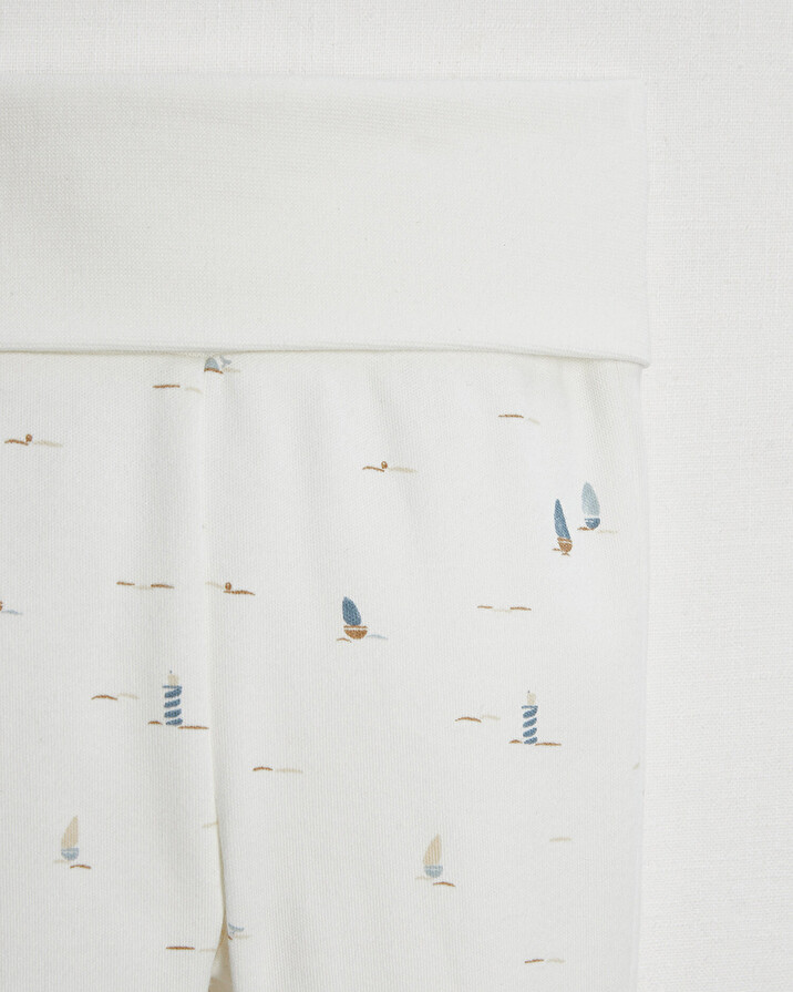 Footed pants Boat print  Natalys