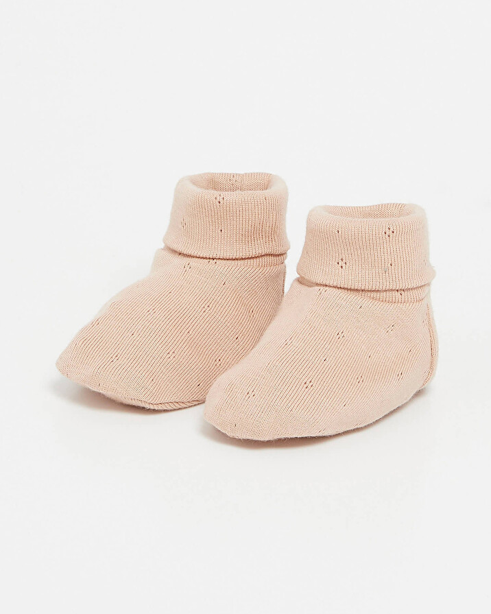 Fancy openwork slippers Pink colour  Natalys