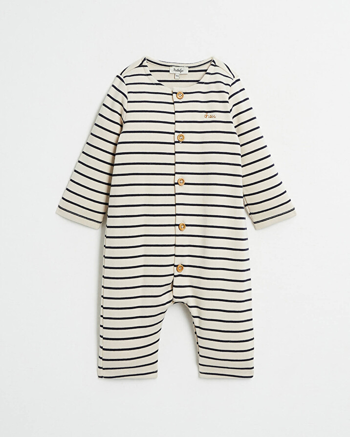 Striped jumpsuit Natural colour  Natalys