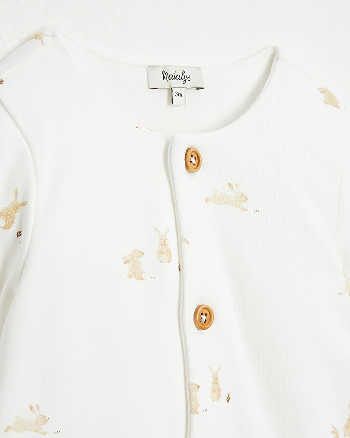 Footless long jumpsuit Bunny print  Natalys