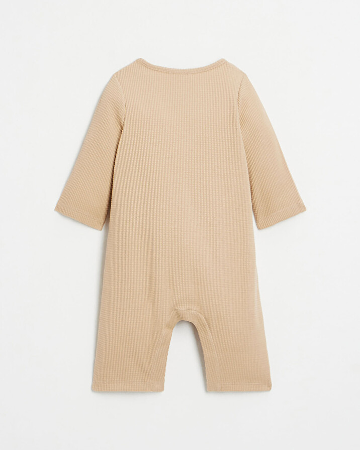 Chou embroidered long jumpsuit Camel colour  Natalys