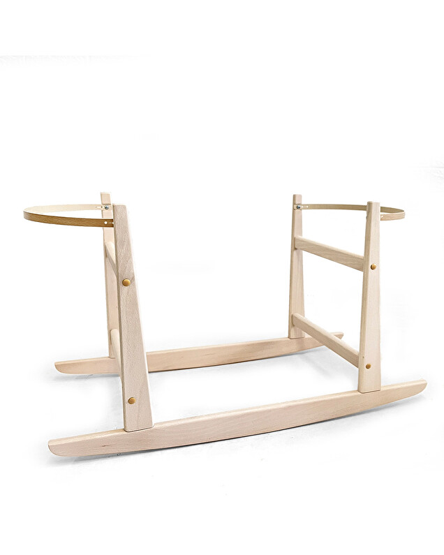 Small rocking bassinet support Wood colours  Babyshower