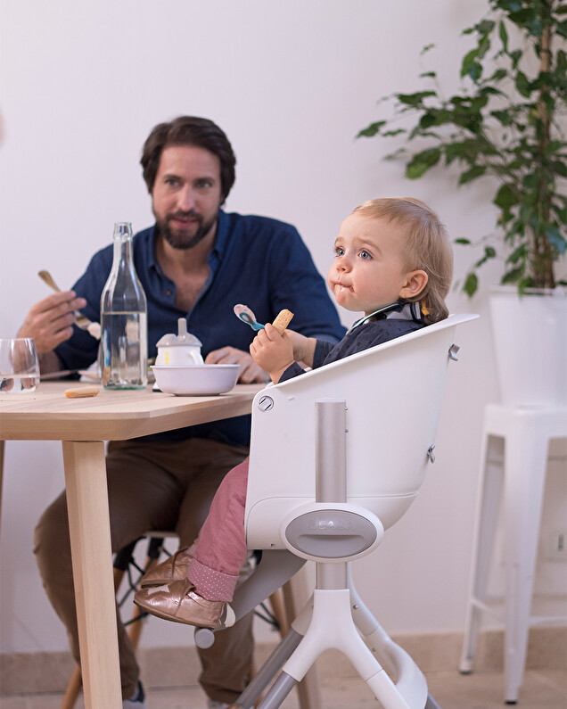 Up&Down high chair White/grey  Béaba