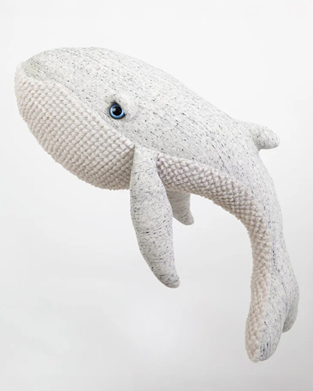 Whale plush 83 cm Original colours Bigstuffed