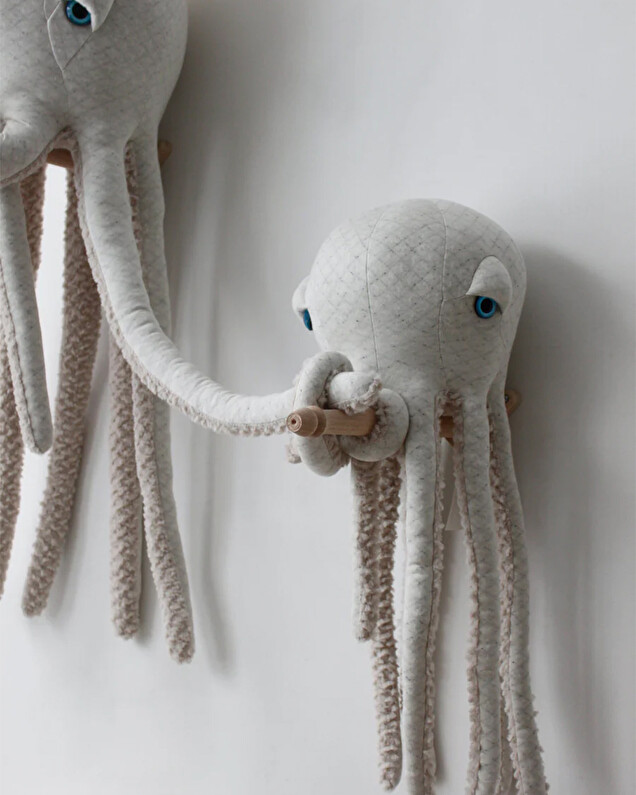 Octopus plush 56 cm Albino colours Bigstuffed