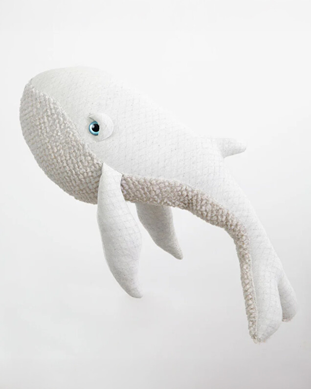 Whale plush 83 cm Albino colours Bigstuffed