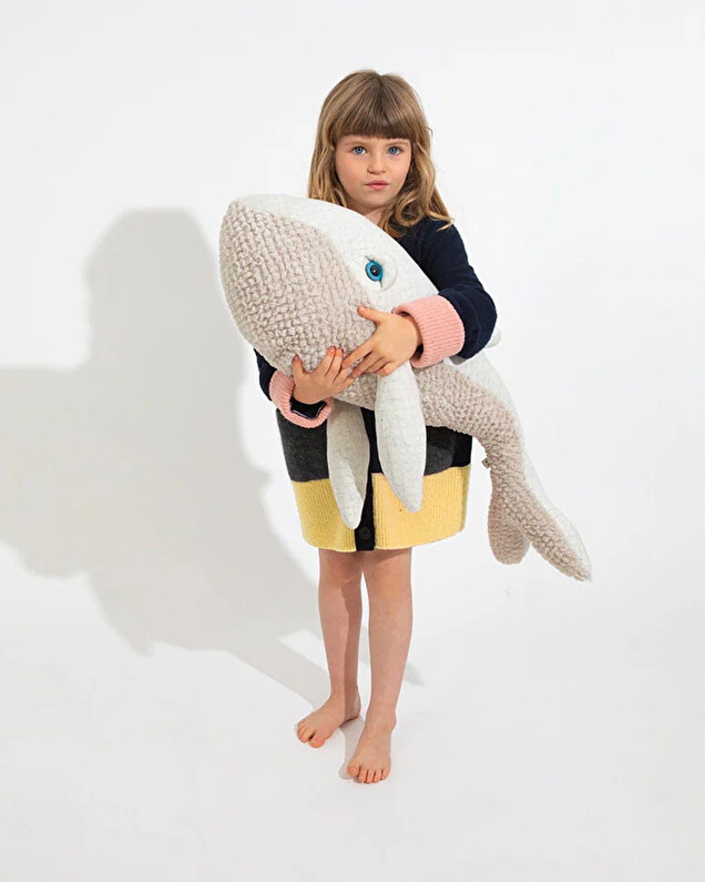 Whale plush 83 cm Albino colours Bigstuffed