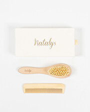 Brush and comb Birth gift set  Natalys