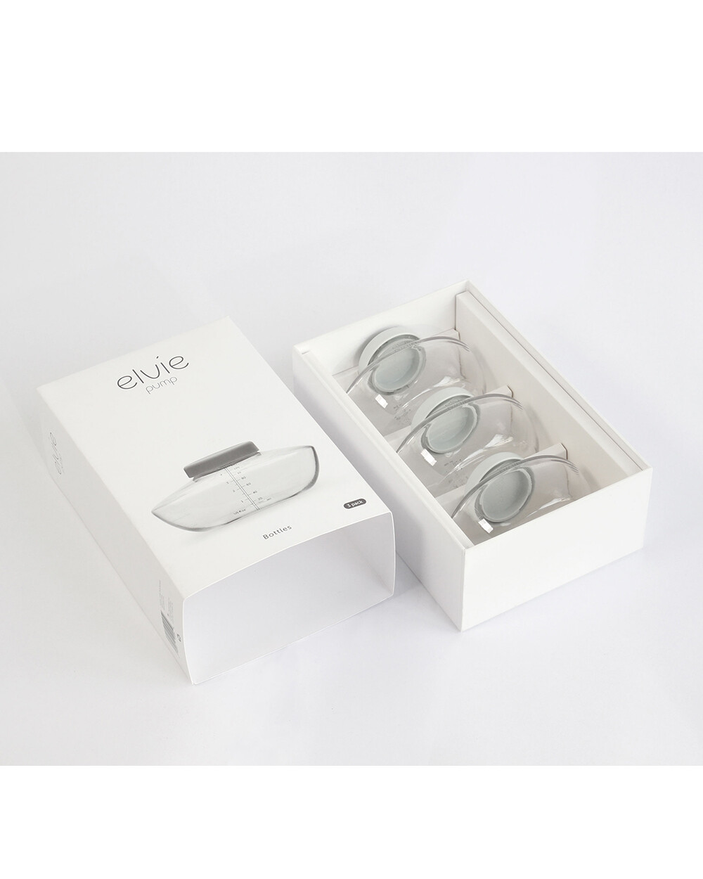 Pack of 3 reusable bottles For Elvie Pump  Elvie