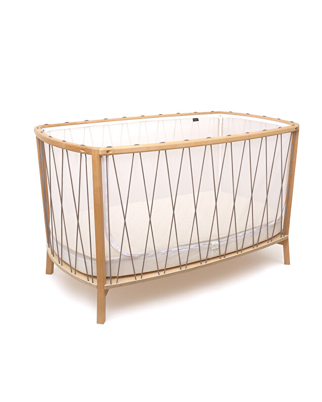 Kimi cot bed 60x120 cm Hazelnut colour Charlie Crane