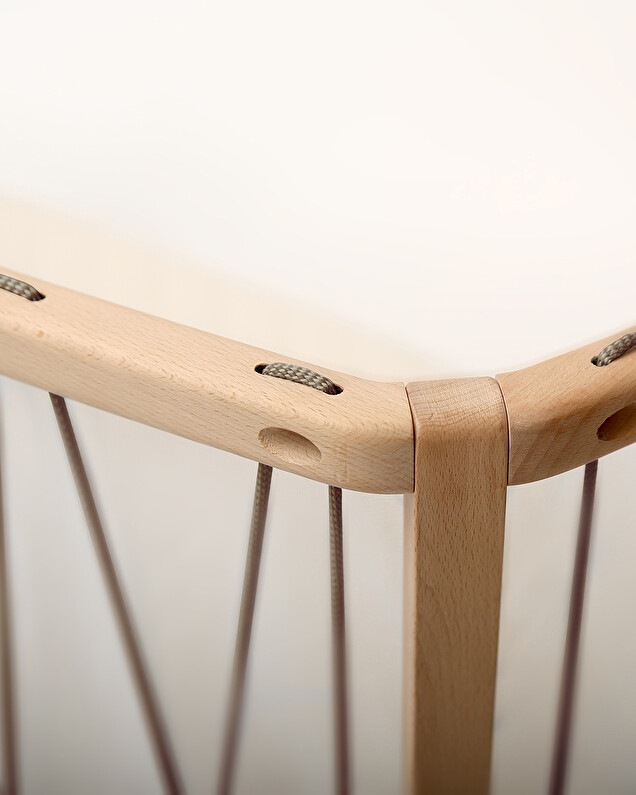 Kimi cot bed 60x120 cm Hazelnut colour Charlie Crane
