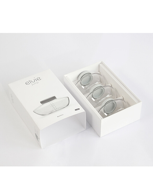 Pack of 3 reusable bottles For Elvie Pump  Elvie