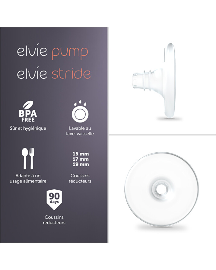 Set of 2 breast cushions Size 19 mm  Elvie