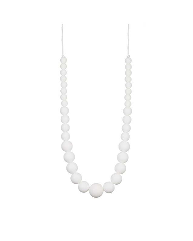 Louise nursing necklace White  Minty Wendy