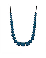 Peacock nursing necklace Blue colour  Minty Wendy