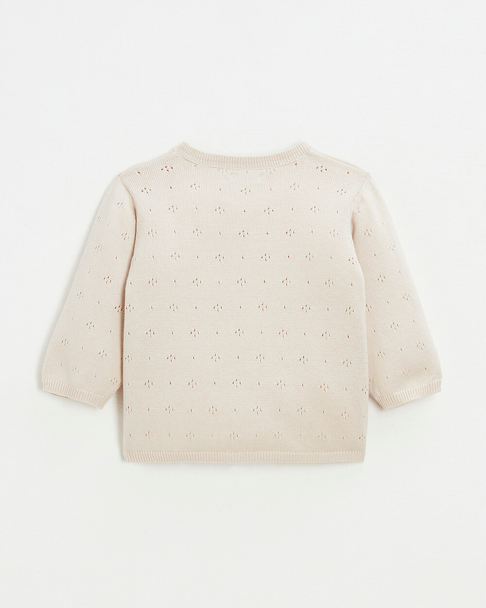 Openwork knit cardigan Pink color  Natalys