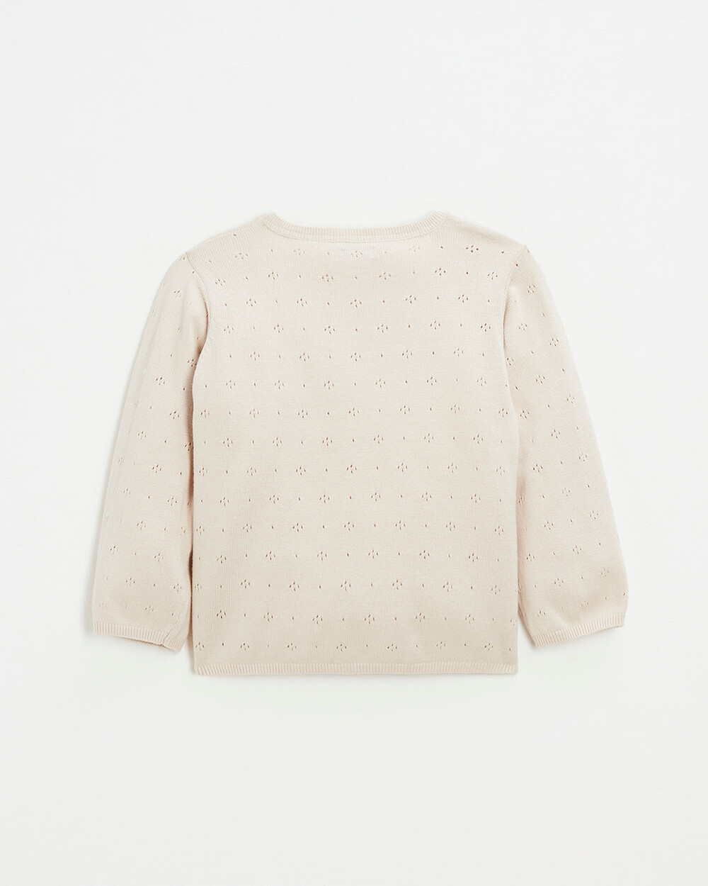 Openwork knit cardigan Pink color  Natalys