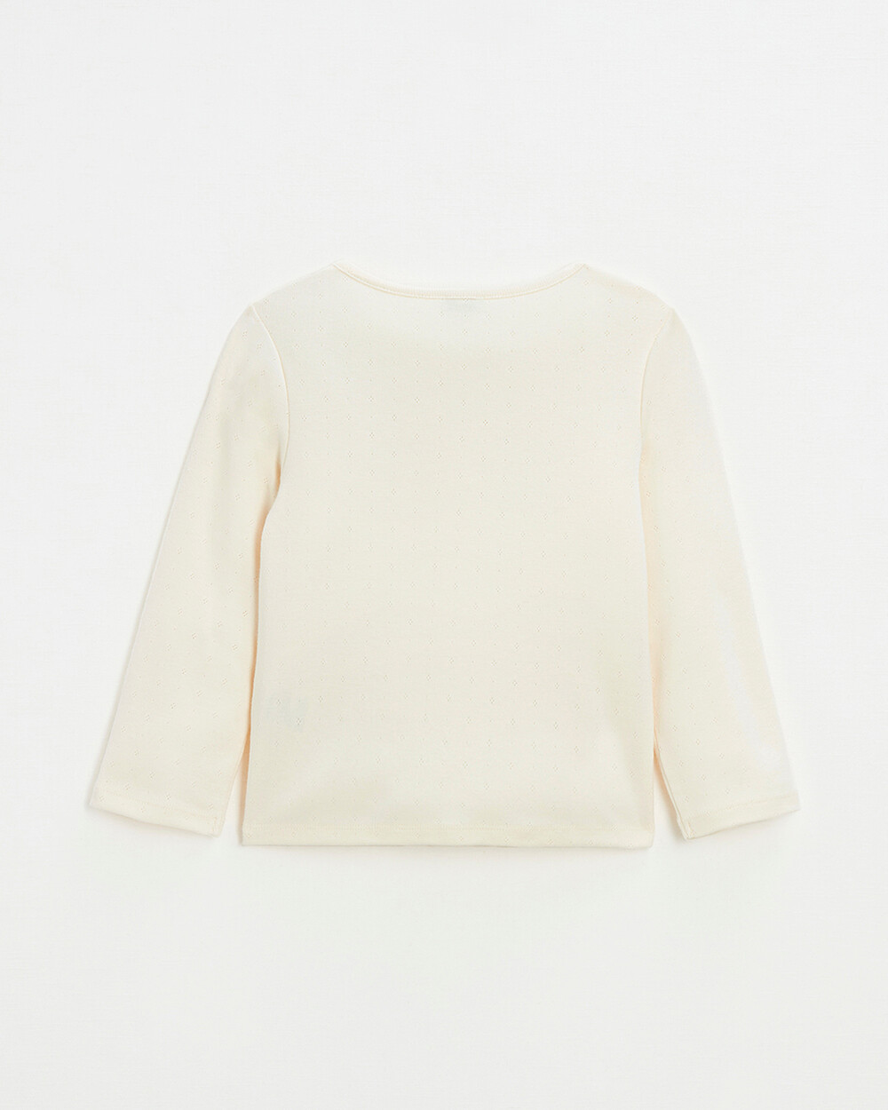 Cotton ribbed cardigan Chalk color  Natalys