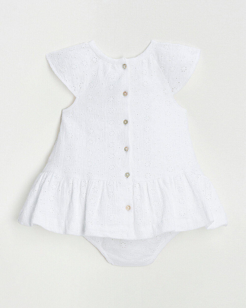 English embroidery dress Ecru color  Natalys