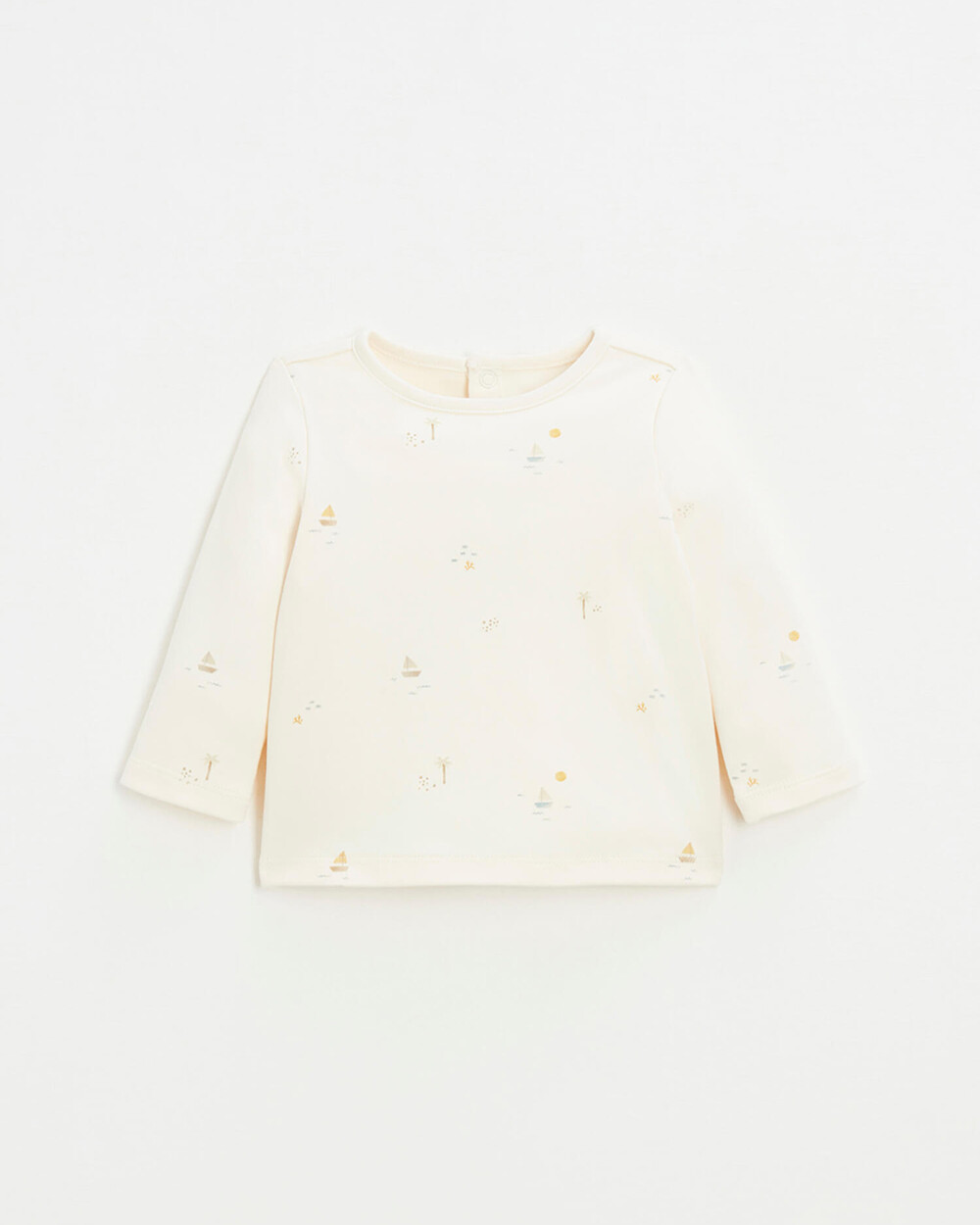 Sailor print t-shirt Ecru color  Natalys