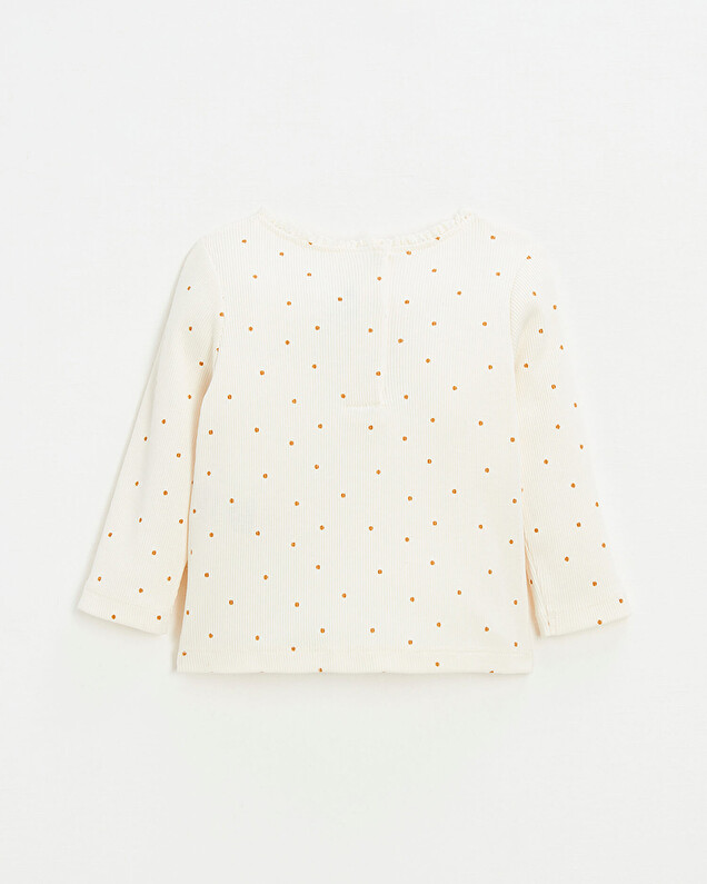 Polka dot print t-shirt Ecru color  Natalys