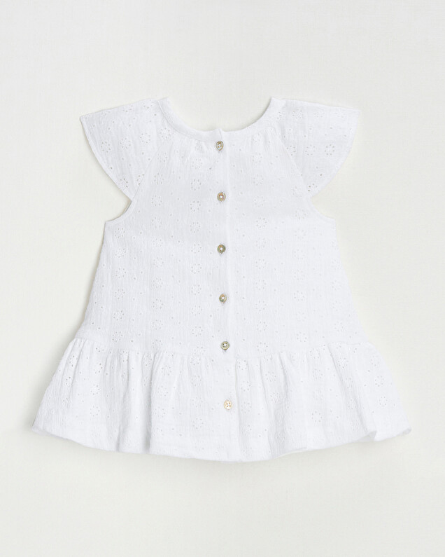 English embroidery dress Ecru color  Natalys