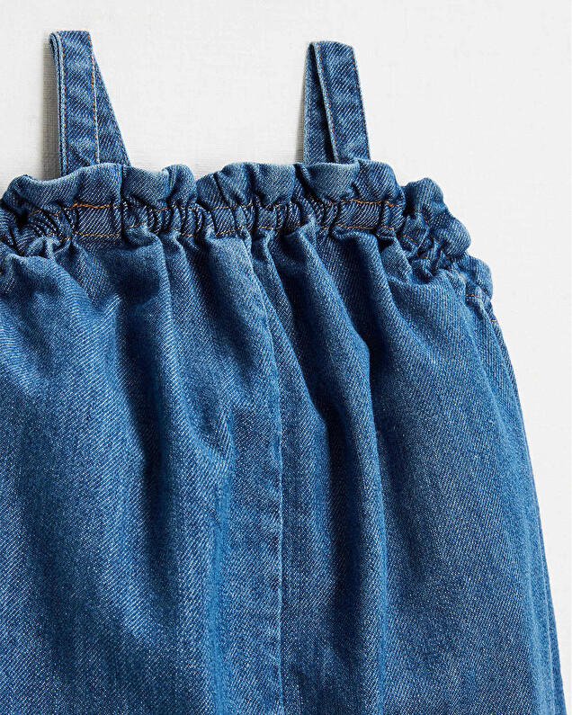 Short denim jumpsuit Blue color  Natalys