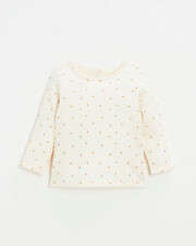 Polka dot print t-shirt Ecru color  Natalys