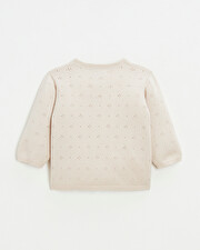 Openwork knit cardigan Pink color  Natalys