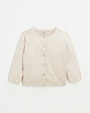 Openwork knit cardigan Pink color  Natalys