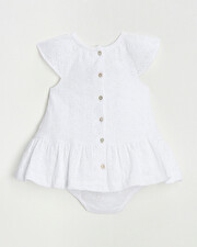 English embroidery dress Ecru color  Natalys