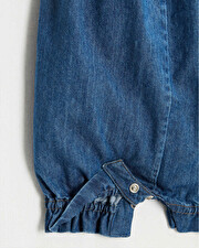 Short denim jumpsuit Blue color  Natalys