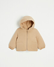 Cotton gauze padded jacket Camel color  Natalys