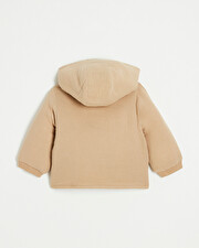 Cotton gauze padded jacket Camel color  Natalys