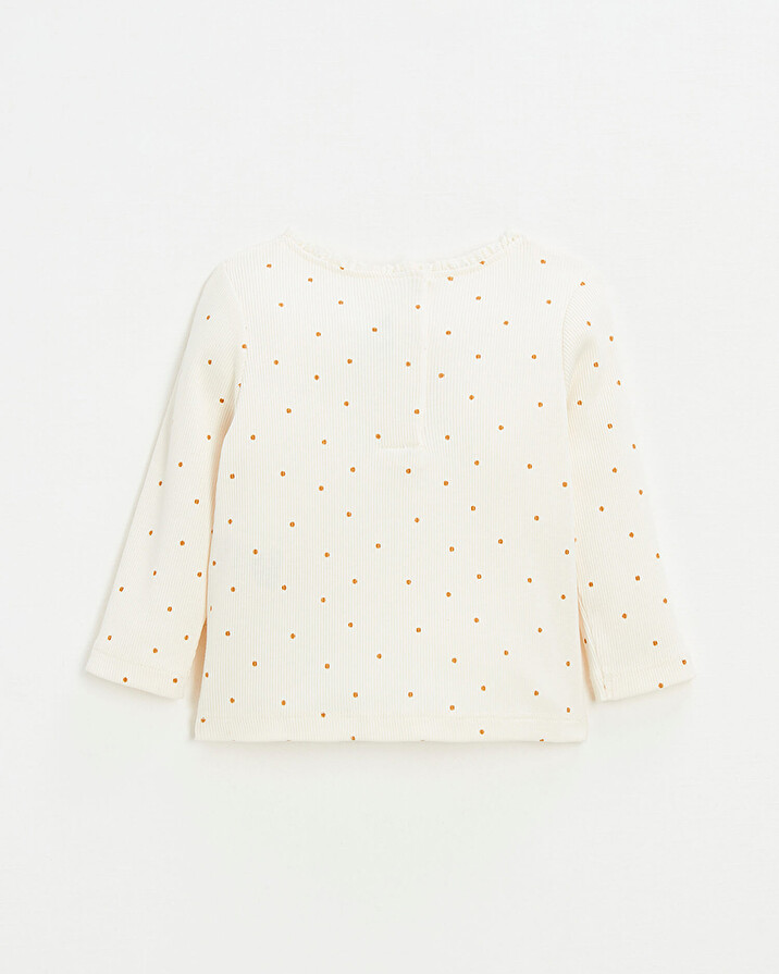 Polka dot print t-shirt Ecru color  Natalys