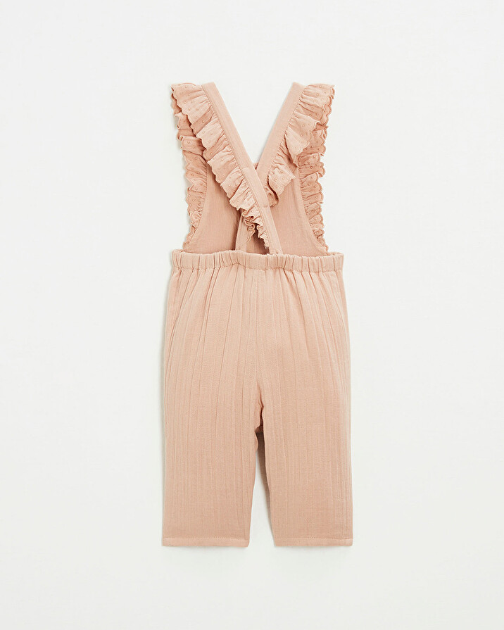 Cotton gauze jumpsuit Powder pink color  Natalys