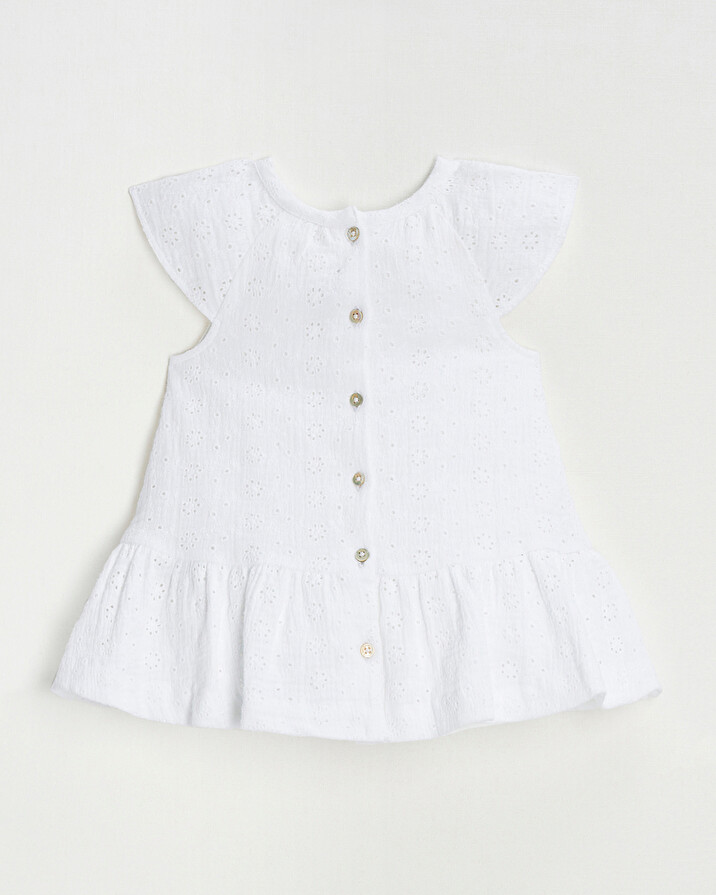 English embroidery dress Ecru color  Natalys